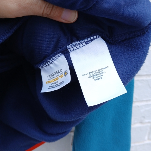 Lands End Fleece Snap Pullover Multicolor XL - Picture 5 of 6
